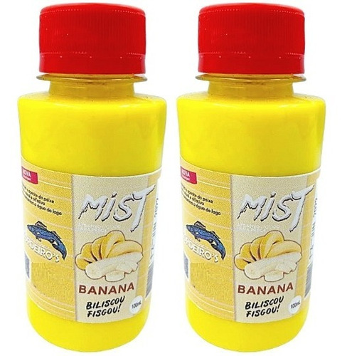 Kit 2 Essência Atrativo De Pesca Mist Banana Iscas E Massas Cor foto