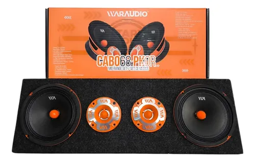 Set De Medios Rango War Audio Cabo68pksilver + Cajon Open | Envío gratis