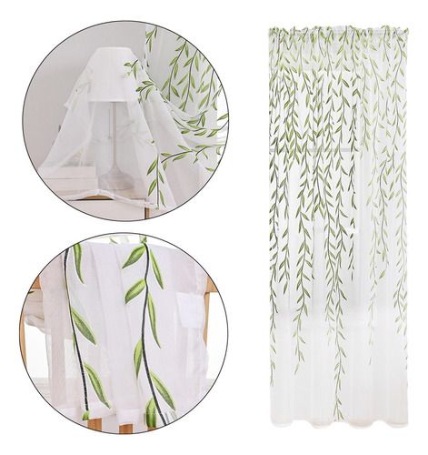 . Cortinas Transparentes Para Ventana, Tratamiento De 270cm