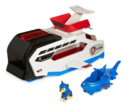 Paw Patrol Ballena Patroller Con Chase Lanzador De Vehiculos