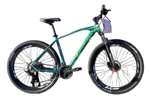 Bicicleta Mtb Profit Boston 27 Vel Verde/negro