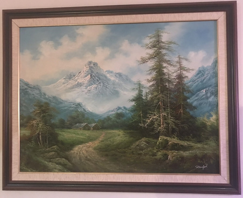 Cuadro Decorativo Paisaje Enmarcado Tamaño Grande