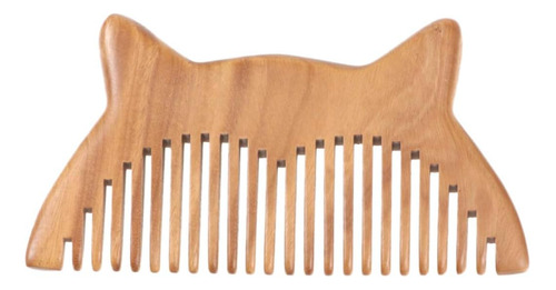 Beaupretty Peine De Madera Natural Con Dientes Anchos, Peine