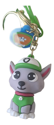 Llavero Rocky Paw Patrol Con Porta Tarjeta Sube
