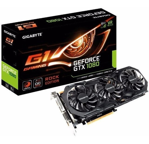 Tarjeta Video Gigabyte Geforce Gtx 1080 Rock 8gb Ddr5 Tranza