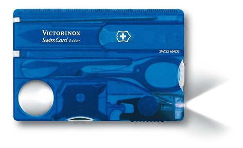 Cor azul translúcido Swisscard Lite Victorinox