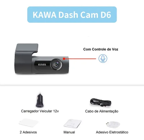 Dashcam Premium Camara Carro Kawa D6 Calidad 2k 1440p
