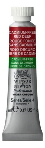 Acuarelas Profesionales Winsor Newton Serie 4 Tubo 5ml Color Rojo Oscuro Libre De Cadmio 895