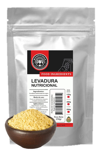 Levadura Nutricional (250gr) 100% Vegana - g a $188