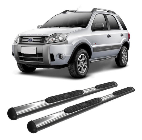 Estribo Ecosport 2003 A 2012 Oblongo Oval Cromado