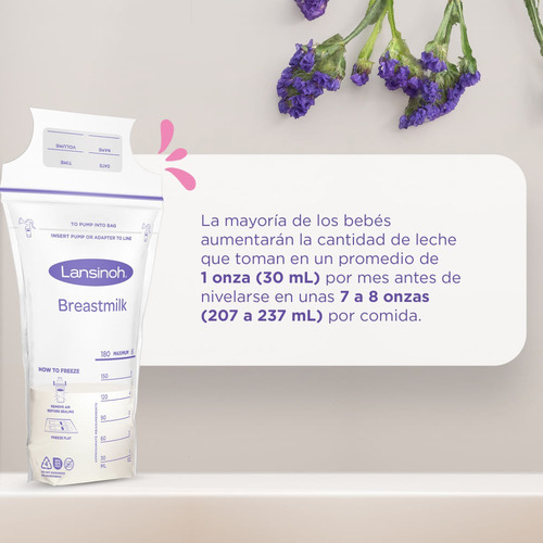 25 Bolsas Lansinoh Reusables De 180 Ml