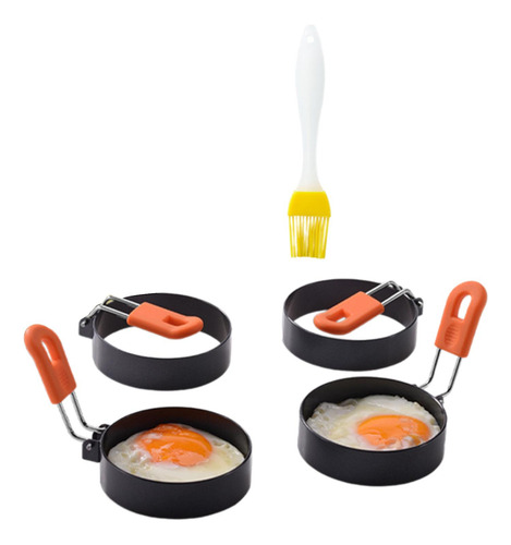 4x Anéis De Fritura De Ovo, Frigideira Redonda De Omelete,