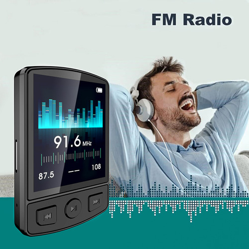 Reproductor De Mp3 Con Pantalla Digital Bt5.0 Con Altavoz Po