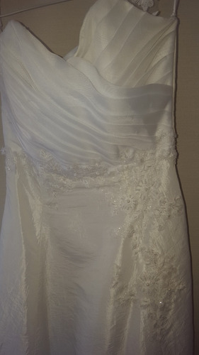 Vestido Casamiento Tafetam Bordado Y Raso