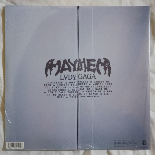 Lady Gaga - Mayhem Edicion Amazon Vinilo Blanco Edición De Amazon Vinilo Blanco