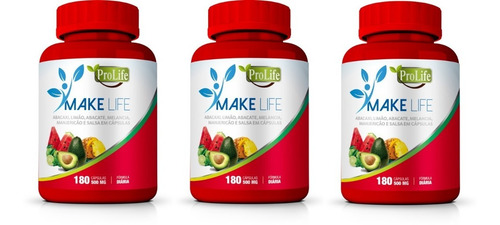 Make Life Emagrecedor - 18 Meses Tratamento 540 Capsulas