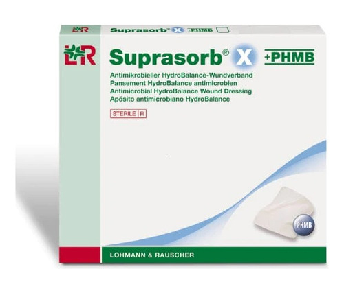 Suprasorb X+phmb/antimicrobiano(biguanida)/9*9cm/caja 5pza