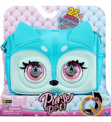 Purse Pets, Fierce Fox Interactivo 25 Sonidos Reacciones.