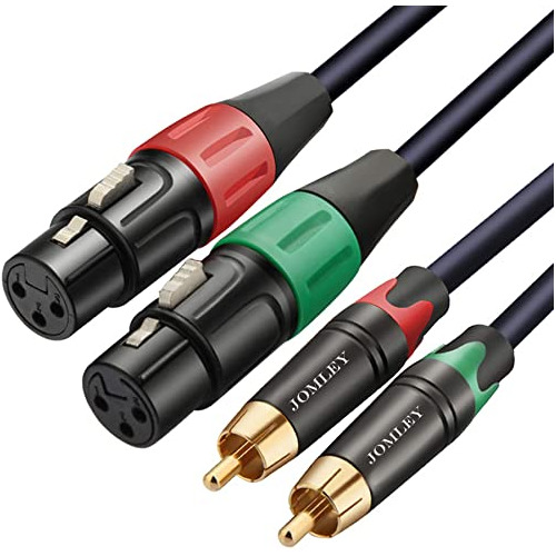 Cable Xlr Rca, Cable De Parche De Doble Xlr Hembra Dobl...