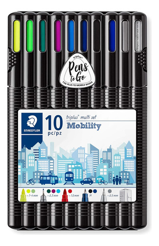 Set De Movilidad Staedtler 34 Sb10ms Triplus, Caja De Sobrem