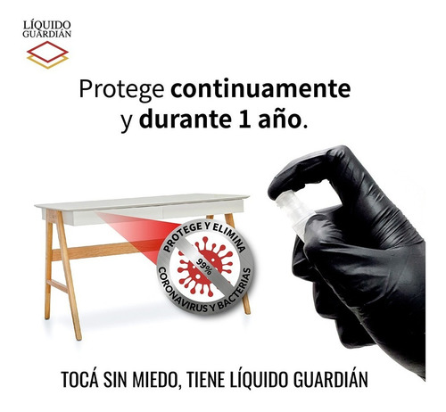Liquido Guardian Recubrimiento Antiviral Antibacterial 10ml