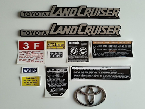 Toyota Land Cruiser 3f Calcomanias Y Emblemas 