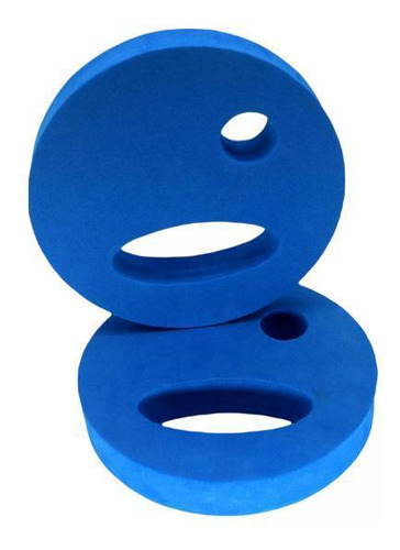 2 Natación Mano Flotador Natación 18x3cm Azul Oscuro