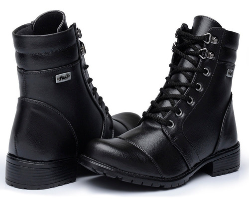 Bota Coturno Militar Feminina Preta Promoçao 2018 Segurança