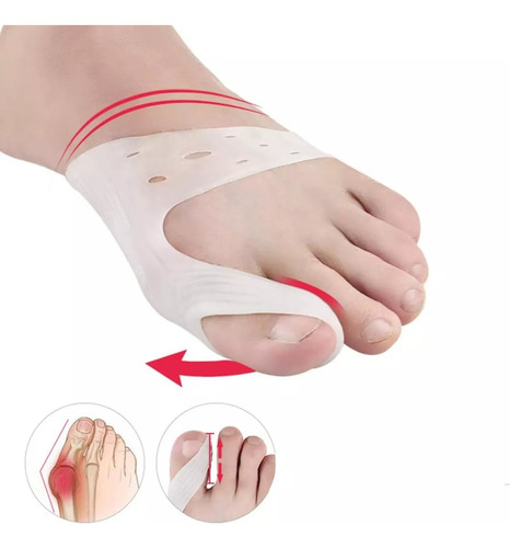 Duo Corrector Silicona Juanete Hallux Valgus Separador Dedo