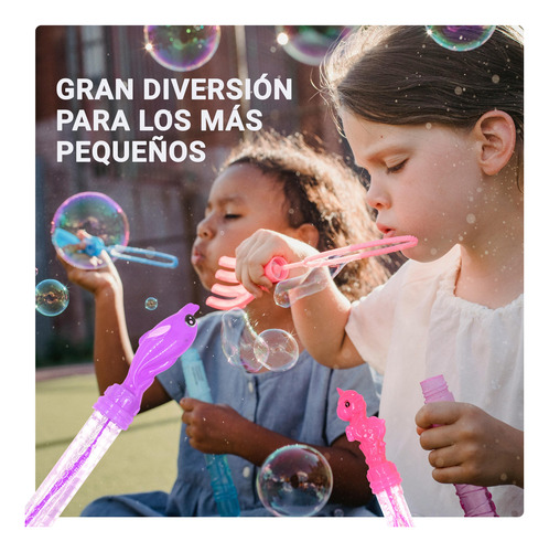 15 Piezas Juguete Burbujas De Jabón Colores Niños Mayoreo Mixtos