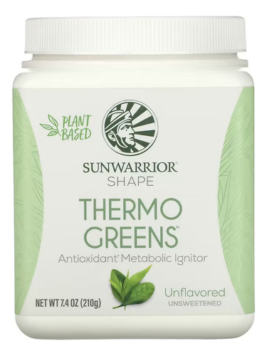 Sunwarrior Shape Thermo Greens Metabolico 210 Gr Sabor Sin Sabor
