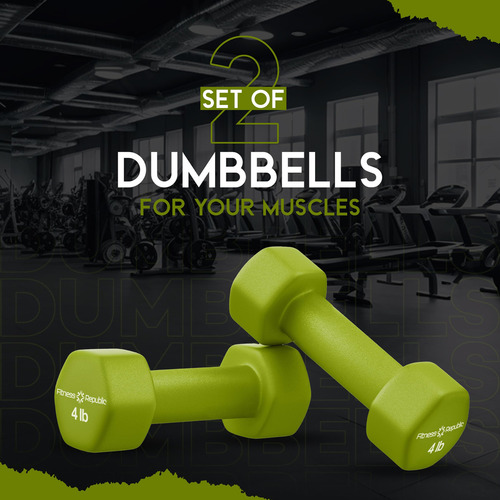 Jgo 2 Mancuernas De Entrenamiento De Neopreno De 4 Lb Antide