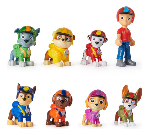 Paw Patrol Spin Master Jungle Pups, Set Con 8 Figuras