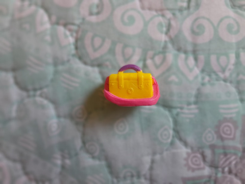 Figura Muñeco Shopkins Mochila Amarilla (Usado)