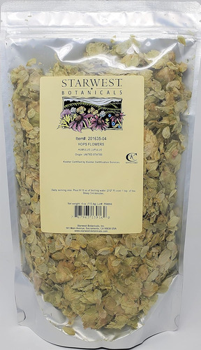 Starwest Botanicals Flores De Lúpulo Enteras, 4 Oz