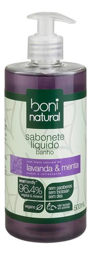 Sabonete Líquido Boni Natural Lavanda E Menta 500ml