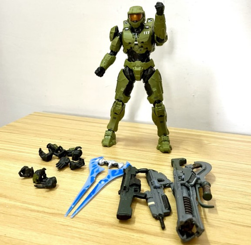 Figura Halo Master Chief 19 Cm Articulada Accesorios