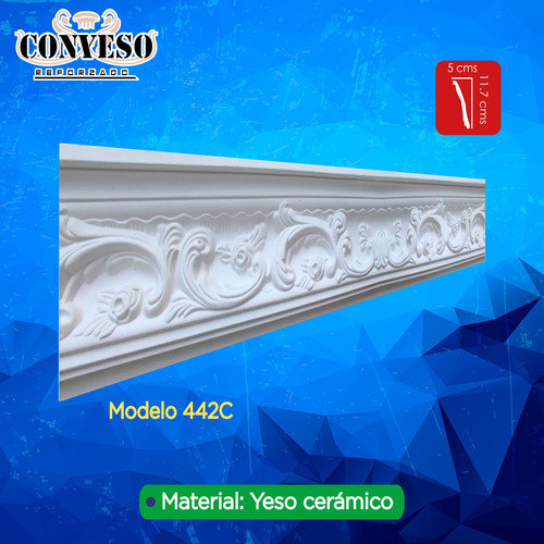 Moldura De Yeso Blanco