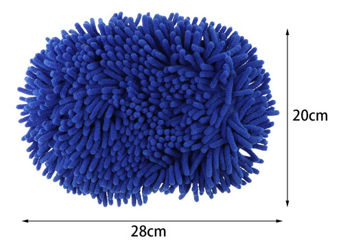 Guante De Fregona Para Lavado De Coches, Chenilla De Azul