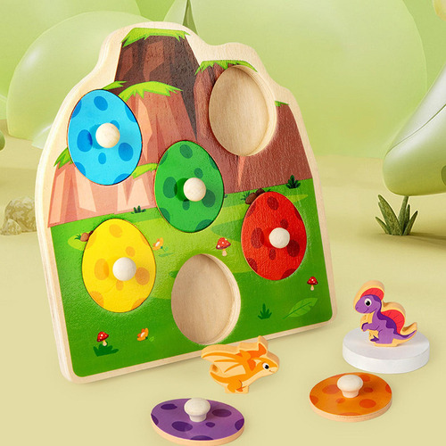 Pegle De Madera Pegzle Ordening Juego De Color Rodante