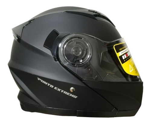 Imagen 2 de 3 de Casco para moto rebatible Punto Extremo XR650 negro mate mate talle L