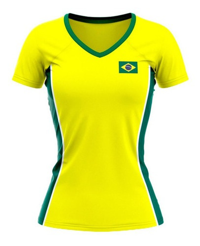 Camisa Do Brasil Copa Do Mundo Amarela - Patriota