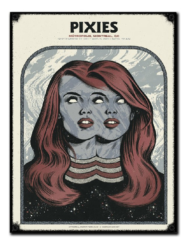 #295 - Cuadro Vintage 30 X 40 - Pixies - Rock - Poster 