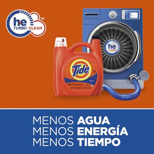 Tide Orange Detergente He Original 96ld 4.43l Caja 4 Uds