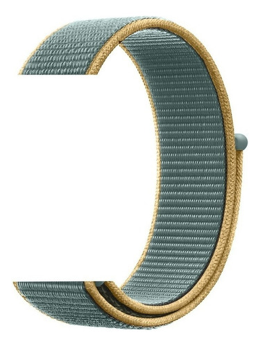 Pulseira Nylon Loop Compatível Com Apple Watch 42/44/45mm Cor Azul Citrico