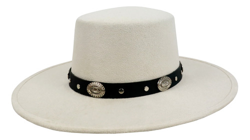 Sombrero Cordobes Gamuza Elegante Hipster Vintage