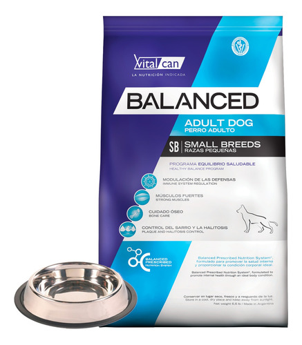 Alimento Perro Balanced Adulto Pequeño 15 Kg + Promo!