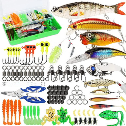 Senuelos De Pesca Tackle Box Kit De Pesca De La Lubina In...