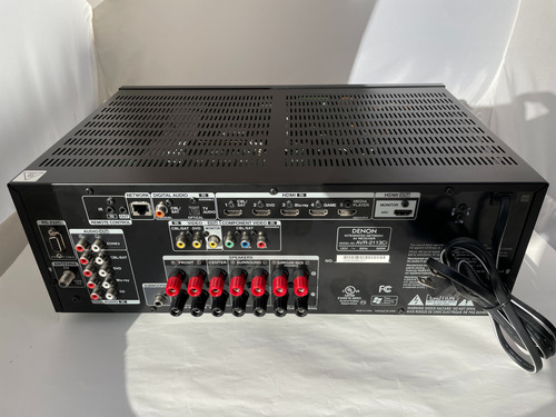 Receiver Av Denon Avr-2113ci Seminovo Importado Preto (Usado)