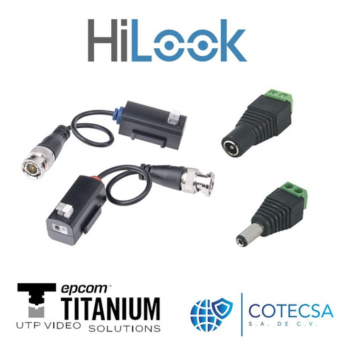 Imagen 5 de 8 de Kit Video Vigilancia 4 Cámaras 1080p / 2mp Baluns Hilook 500gb